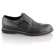 Pantofi barbatesti din piele -  Augustin - Negru