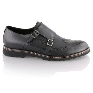 Pantofi barbatesti din piele -  Augustin - Negru