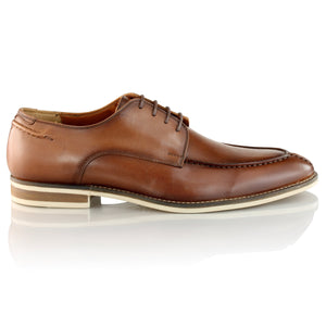 Pantofi barbatesti din piele - Stil de Bucovina - Maro Cognac