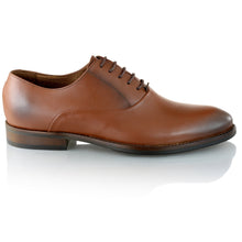 Pantofi barbatesti din piele - British Oxford - Maro Cognac