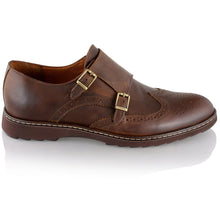 Pantofi barbatesti din piele -  Augustin - Maro Vintage Inchis