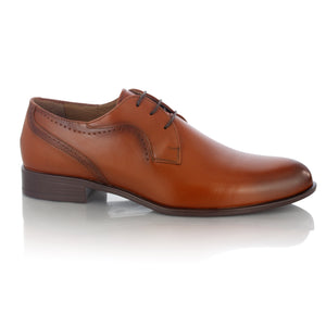 Pantofi barbatesti din piele - Bot de Delfin - Maro Cognac