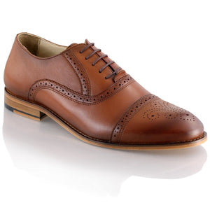 Pantofi barbatesti din piele - Cassius- Maro cognac