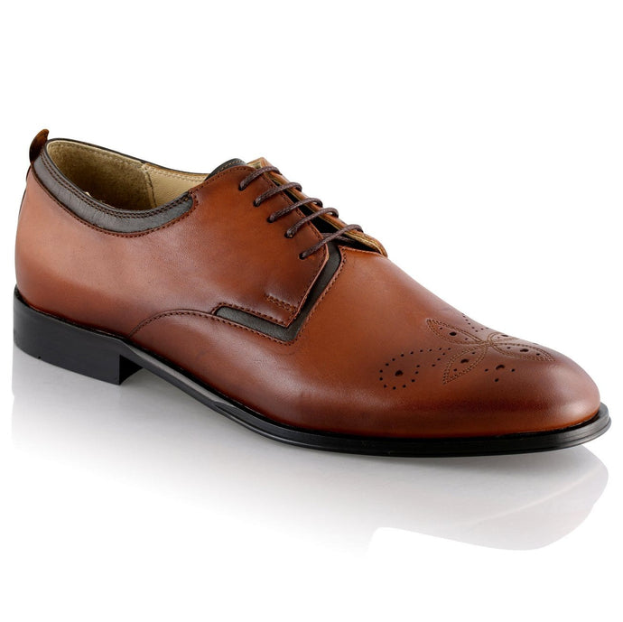 Pantofi barbatesti din piele - Vladimir - Maro Cognac