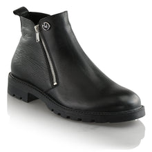 Ghete piele naturală - Zanetti - Negru