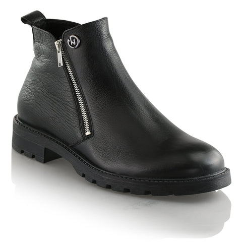 Ghete piele naturală - Zanetti - Negru