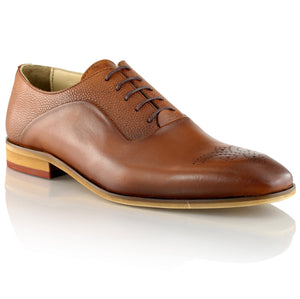 Pantofi barbatesti din piele - Suflet Bucovinean - Maro Cognac