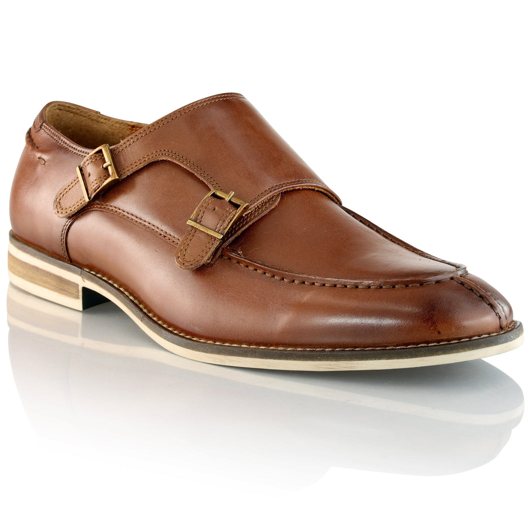 Pantofi barbatesti din piele - Vintage Double Monk