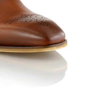 Pantofi barbatesti din piele - Suflet Bucovinean - Maro Cognac