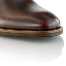 Pantofi barbatesti din piele - British Oxford - Maro Ciocolata