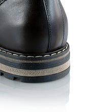 Ghete piele naturală - Gary Vintage PLUS  - Maro Ciocolata