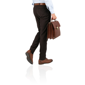 Pantaloni eleganti Confex  -  Maro închis