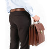 Pantaloni eleganti Confex  -  Maro închis