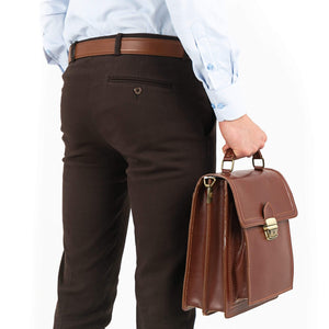 Pantaloni casual bărbați Confex - Maro