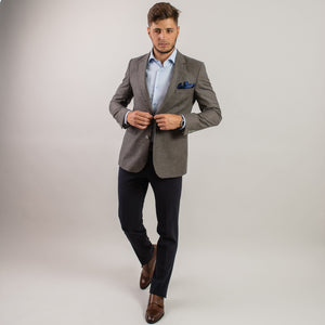 Sacou Confex Ferdinand - Bej pepit cu gri