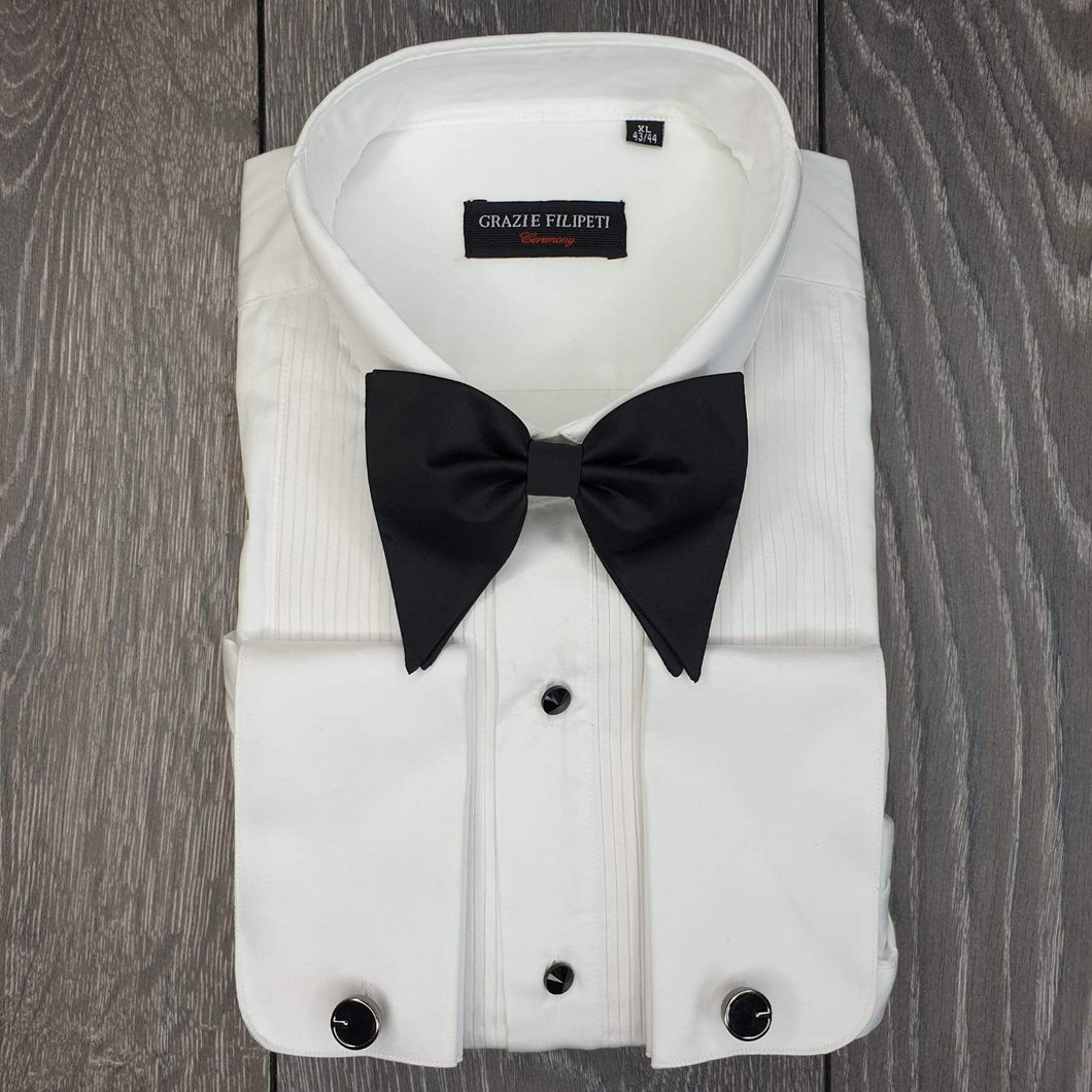 Cămașă de ceremonie cu plastron si butoni
