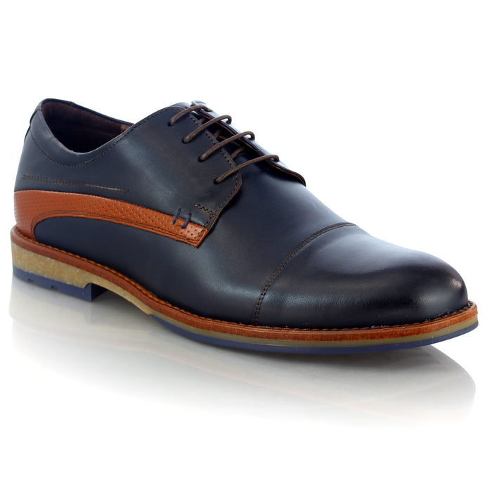 Pantofi barbatesti din piele - Casual Friday - Bleumarin